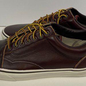 Vans Old Skool - Brown Leather - Size 11 (Mens)